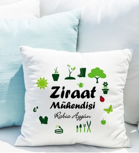 Kişiye Özel Ziraat Mühendisi Yastığı