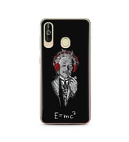 Einstein Tasarım Süper Şeffaf Silikon Telefon Kılıfı Samsung A60