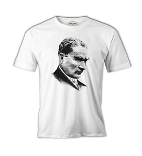 Mustafa Kemal Atatürk Beyaz Erkek Tshirt
