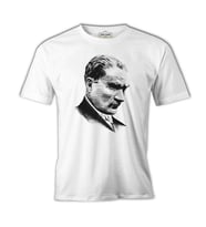 Mustafa Kemal Atatürk Beyaz Erkek Tshirt