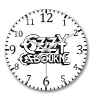 Ozzy Ozbourne Duvar Saati Bombeli Gercek Cam