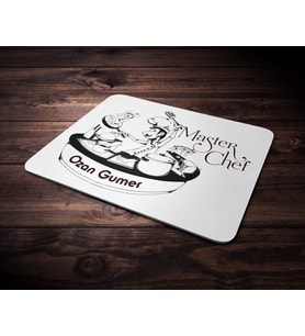 Kişiye Özel Master Chef Tasarımlı Mouse Pad (Renksiz)