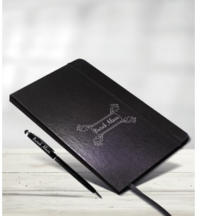 Kişiye Özel Siyah Defter Touchpen Kalem Hediye Seti Model-13