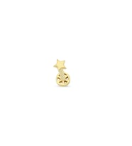 Altın Mini Yıldızlı Tragus Küpe