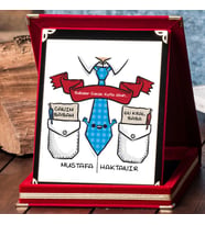 Babalara Özel İsimli Plaket