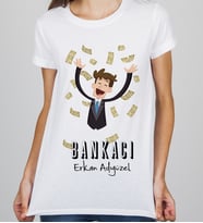 Kişiye Özel Bankacı Tişörtü