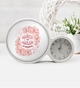 BK Gift Kişiye Özel Sevgililer Günü Saatli Sihirli Led Ayna Çerçeve  8