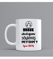 Hukukçular İçin Espri Temalı Hediye Kupa Bardak Kişiye Özel Hediye Z88