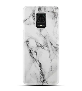 Kılıfland Xiaomi Redmi Note 9 Pro Kılıf Silikon Resimli Kapak Fragile White Marble Mermer Stok 1103