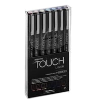 Touch Liner Teknik Çizim Kalemi 7li Set Renkli SH4105007