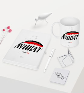 BK Gift Kişiye Özel Avukat Temalı Beyaz Defter Kalem Kupa Ayna Seti - 7 (Model 1)