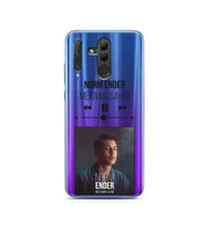 Norm Ender Mp3 Tasarımlı Süper Şeffaf Silikon Telefon Kılıfı Huawei Honor 20 Lit