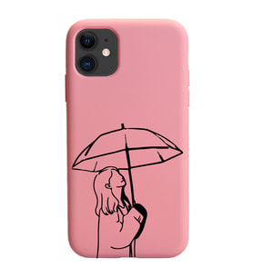 Iphone 11 Çizgi Tasarımlı Pudra Lansman Telefon Kılıfı