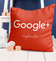 BK Gift Kişiye Özel Google Plus  Kırlent Yastık  1