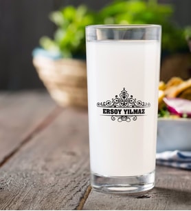 BK Gift Kişiye Özel Renkli Baskılı İsimli Rakı Bardağı-32 (Beyaz)