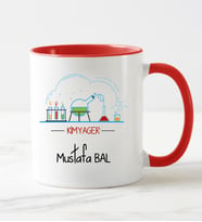 Kimyager Kupa Bardağı (Kırmızı)