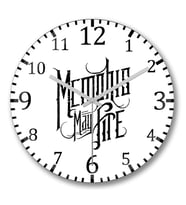 Memphis May Fire Duvar Saati Bombeli Gercek Cam