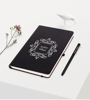BK Gift Kişiye Özel Siyah Defter Kalem Hediye Seti - 1