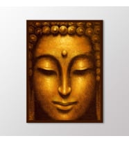 Arty Tablo Altın Buddha Tablo (Karışık)