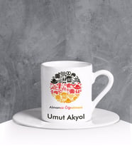 Kişiye Özel Almanca Öğretmeni Türk Kahvesi Fincanı 90700
