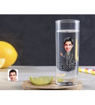 BK Gift Kişiye Özel Renkli Baskılı Erkek Karikatürlü Vodka Bardağı-52 (Beyaz)