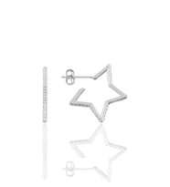 Söğütlü Silver Gümüş star küpe
