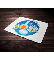 Kişiye Özel Laborant 2 Tasarımlı Mouse Pad (Renksiz)