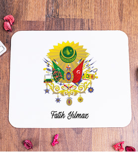 Osmanlı Armalı Tasarım Kişiye Özel Mouse Pad