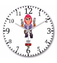 Brawl Stars Colt Duvar Saati Bombeli Gercek Cam