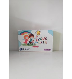 FREELY ÇOCUK MASKESİ 10 LU PAKET (TELLİ)