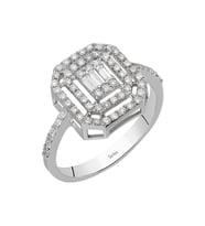 Sirius F Renk 0,43 Karat Baget Pırlanta Yüzük 0717R0291