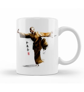 Shaolin Monk Shaolin Kung Fu Kupa Bardak Porselen