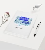 BK Gift Kişiye Özel İngilizce Öğretmeni Temalı Beyaz Defter Kalem Hediye Seti - 4