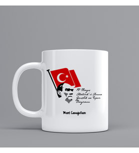 19 Mayıs Temalı Hediye Kupa Bardak Kişiye Özel Hediye W2