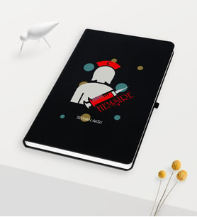 BK Gift Kişiye Özel Hemşire Temalı Siyah Defter - 3