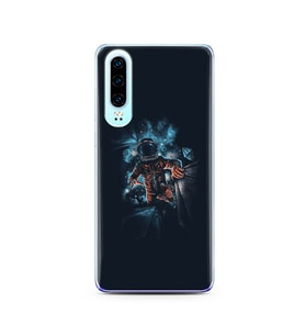 Uzay Boşluğu Tasarım Süper Şeffaf Silikon Telefon Kılıfı Huawei P30 
