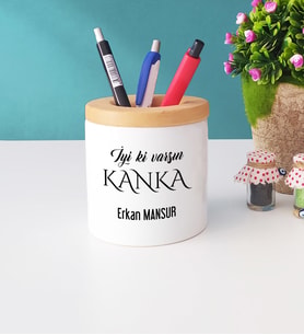 İyi ki Varsın Kanka Tasarımlı Kankaya Hediye Kalemlik
