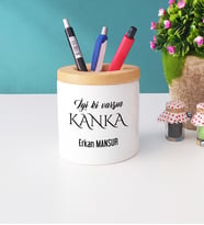 İyi ki Varsın Kanka Tasarımlı Kankaya Hediye Kalemlik