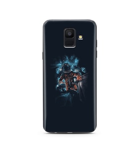 Uzay Boşluğu Tasarım Süper Şeffaf Silikon Telefon Kılıfı Samsung A6 (2018)