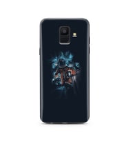 Uzay Boşluğu Tasarım Süper Şeffaf Silikon Telefon Kılıfı Samsung A6 (2018)