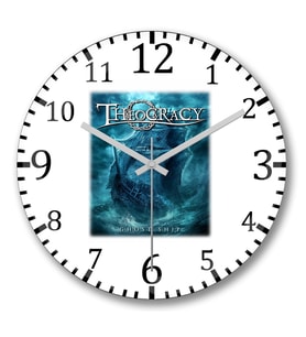 Theocracy Ghost Ship Duvar Saati Bombeli Gercek Cam