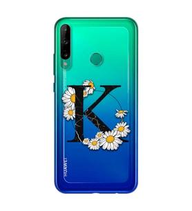 Papatya Harf Tasarım Süper Şeffaf Silikon Telefon Kılıfı Huawei P40 Lite E K-Har