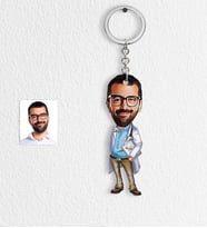 BK Gift Kişiye Özel Bay Başhekim Karikatür Anahtarlık  1