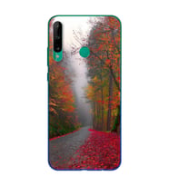 Sonbahar Tasarımlı Süper Şeffaf Silikon Telefon Kılıfı Huawei P40 Lite E