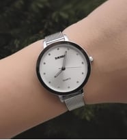 SKMEI 1291 Metalik Kadın Kol Saati (Gümüş)
