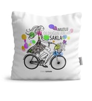 BK Gift Kişiye Özel Mutlu Olduğun Anları Sakla Dekoratif Yastık