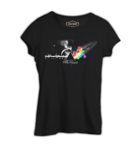 Pink Floyd - In Clouds Siyah Kadın Tshirt
