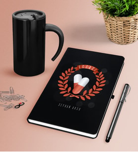 BK Gift Kişiye Özel Eczacı Siyah Defter Kalem Termos Mug Seti-9 (Model 1)