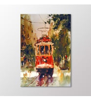 Arty Tablo Suluboya Tramvay Tablo (Karışık)