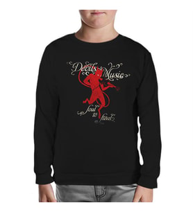 Devil Siyah Çocuk Sweatshirt